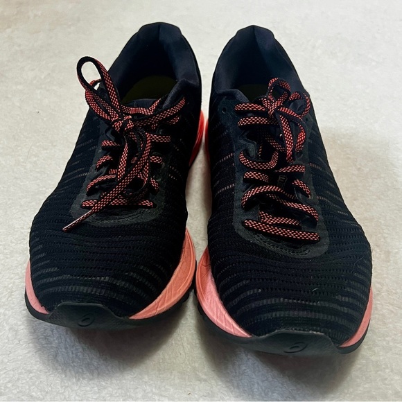 Asics Gel Women's Pink/Black Dynaflyte 3 Running Shoe- Size 7 - Picture 9 of 13